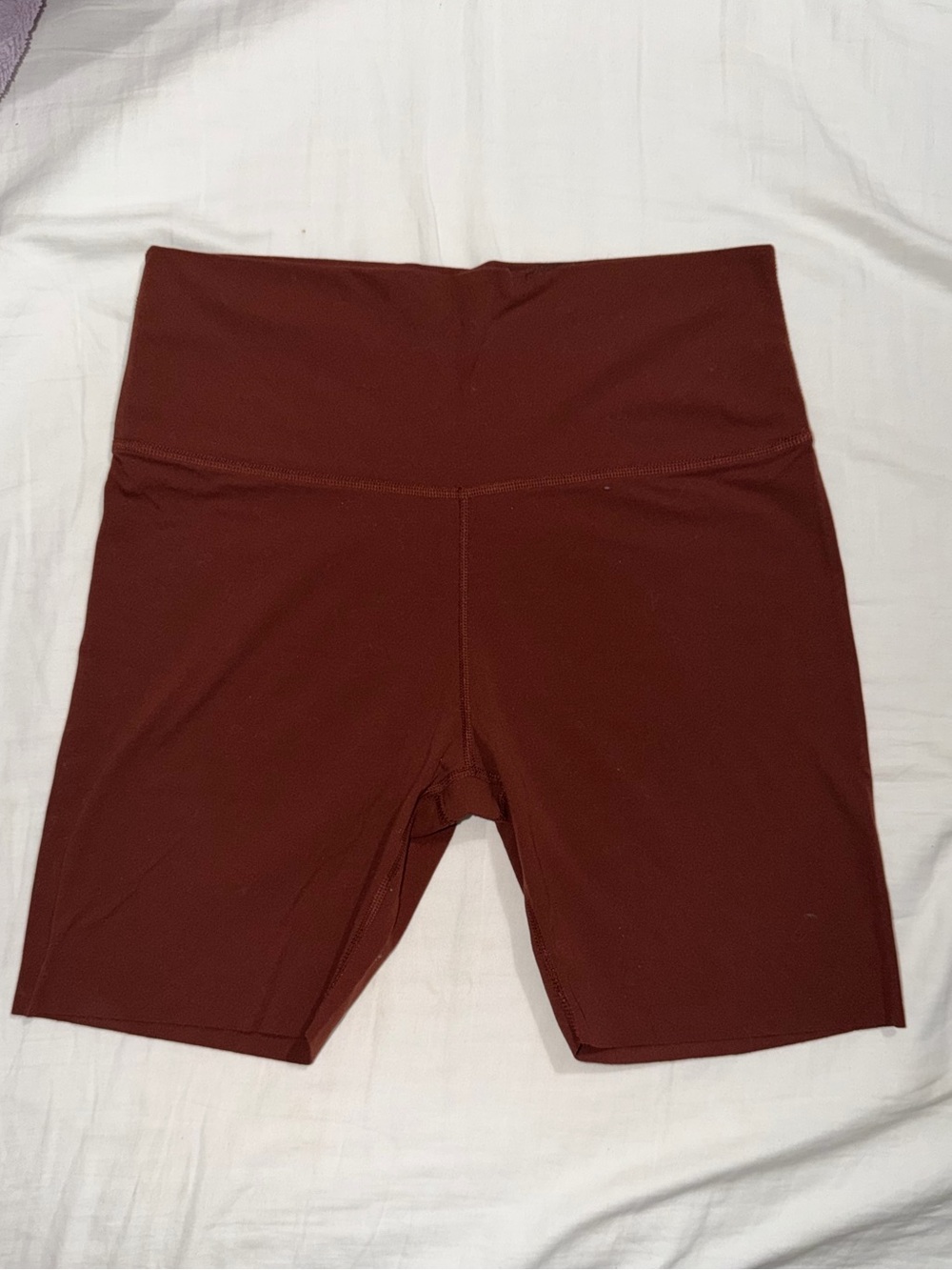 Nike High-Waist Women's Biker Shorts in Deep Brick Red